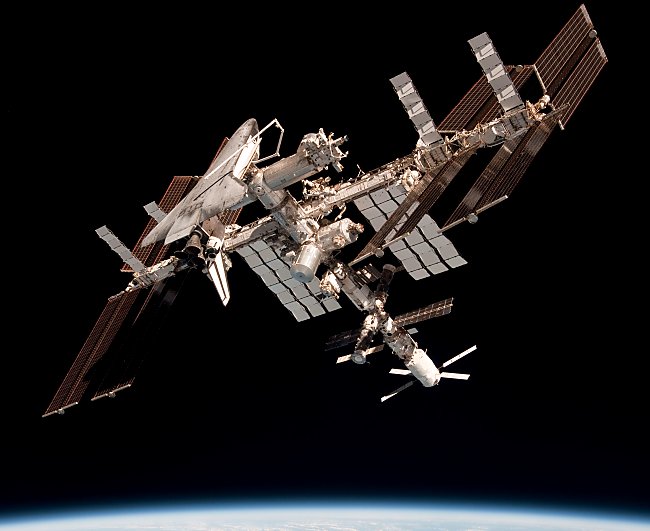 Rymdstationen ISS frn Soyuz
