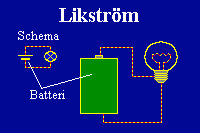 Likstrm, batteri