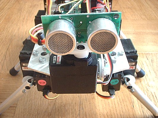 Basic Stamp robot, ultrasonic ranger
