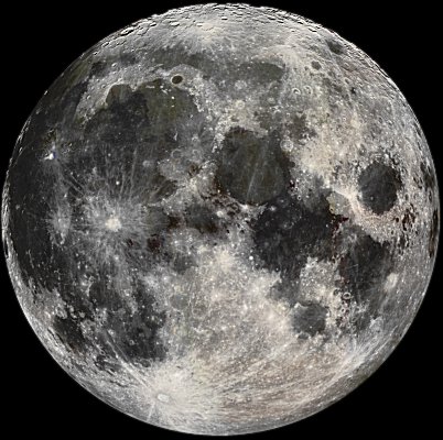 Månen, måne till jorden